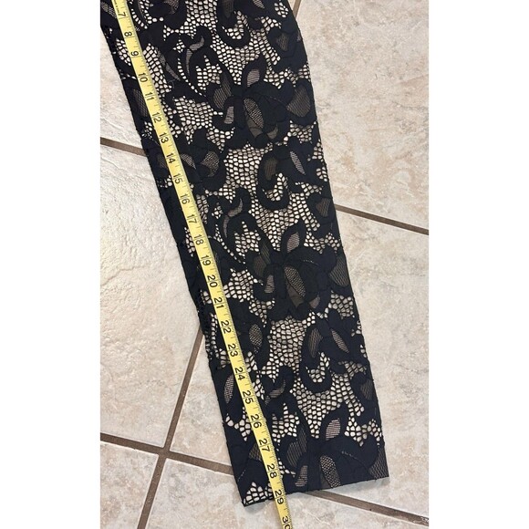 Diane von Furstenberg Size 0 Shany Lace Silk Blend Jumpsuit in Nougat and Black - Picture 13 of 16